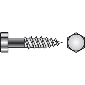 Fransk Skrue rustfri M12x80 mm